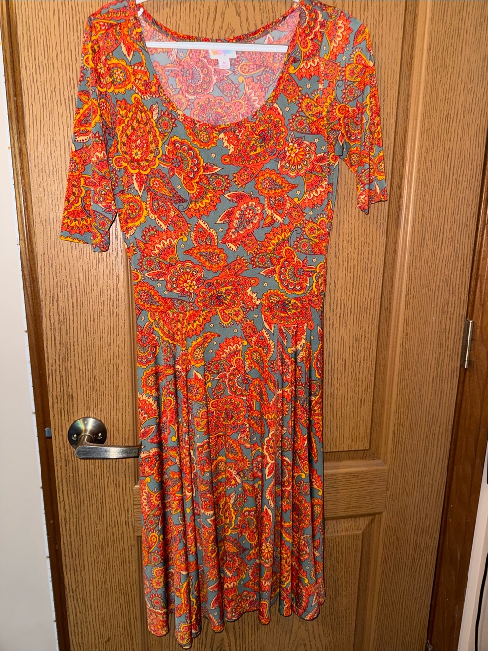 LuLaRoe paisley midi dress size M